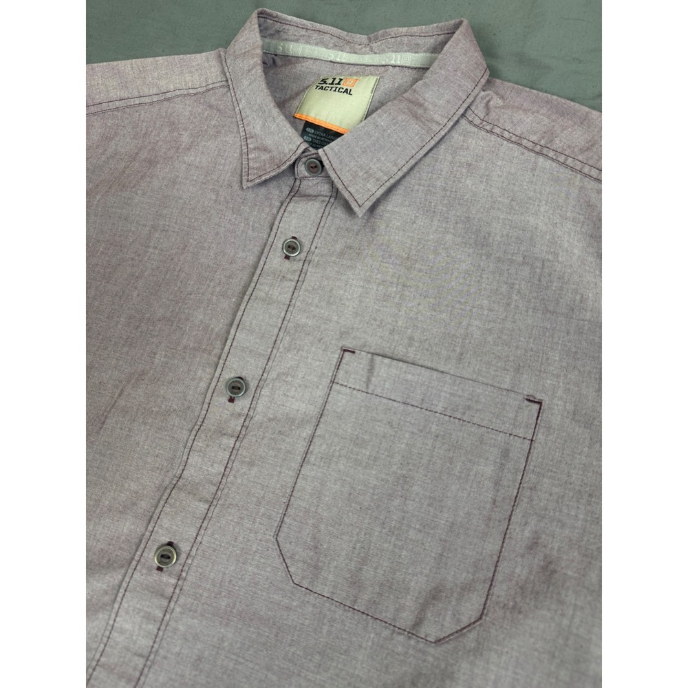 5.11‎ Tactical Carson Short Sleeve Shirt Fig Heather Purple Mens XL 71201-573